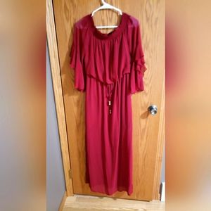 Off shoulder long dress